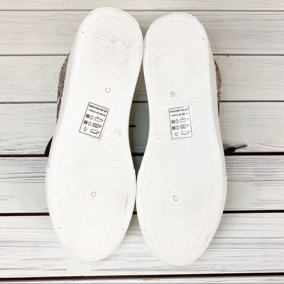 NEW Qupid Faux Snakeskin Chunky Platform Sneakers 8.5 - Picture 9 of 10